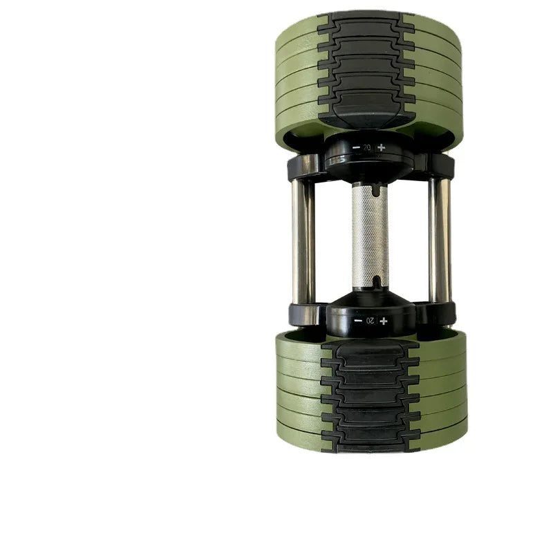 Mancuerna ajustable de 32 kg: cambio rápido de peso en incrementos de 2 kg para entrenamiento de fuerza en casa