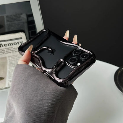 3D Snake Pattern iPhone Case –Ultra Clear Magnetic