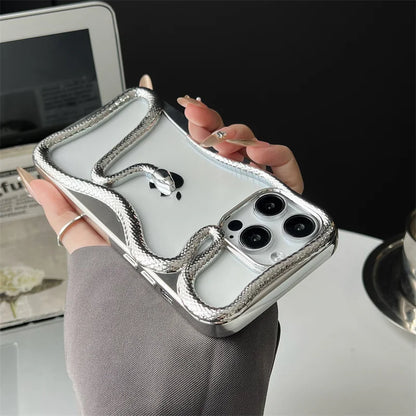 3D Snake Pattern iPhone Case –Ultra Clear Magnetic