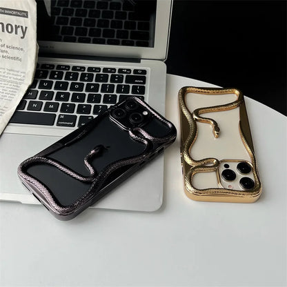 3D Snake Pattern iPhone Case –Ultra Clear Magnetic