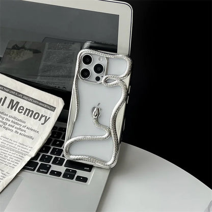 3D Snake Pattern iPhone Case –Ultra Clear Magnetic