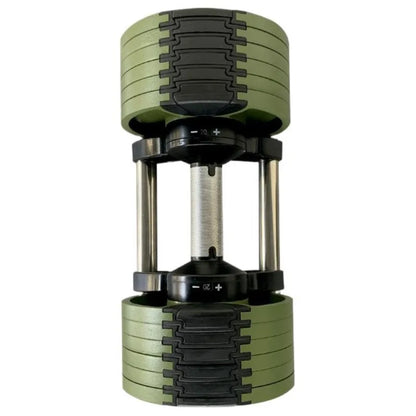 Mancuerna ajustable de 32 kg: cambio rápido de peso en incrementos de 2 kg para entrenamiento de fuerza en casa